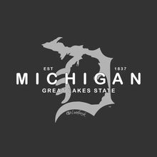 Load image into Gallery viewer, &quot;Michigan D Established 1837&quot; Relaxed Fit Stonewashed T-Shirt
