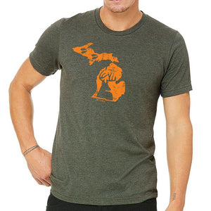 "Michigan Deer State" Men's Crew T-Shirt