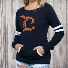 Load image into Gallery viewer, &quot;Michigan D&quot; Women&#39;s Varsity Fleece Crew Sweatshirt