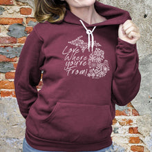 Load image into Gallery viewer, &quot;Michigan Love Where You&#39;re From&quot; Relaxed Fit Angel Fleece Hoodie