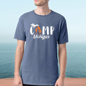 "Camp Michigan" Men's Stonewashed T-Shirt
