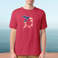 Load image into Gallery viewer, &quot;Michigan D Flag&quot; Men&#39;s Stonewashed T-Shirt