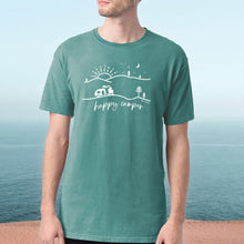 Load image into Gallery viewer, &quot;Happy Camper&quot; Men&#39;s Stonewashed T-Shirt