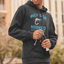 Load image into Gallery viewer, &quot;Get Hooked On Michigan&quot; Men&#39;s Tailgate Hoodie