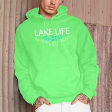 Load image into Gallery viewer, &quot;Lake Life WAVES&quot; Men&#39;s Bright Classic Hoodie