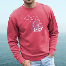Load image into Gallery viewer, &quot;Mighty&quot; Men&#39;s Stonewashed Crew Sweatshirt
