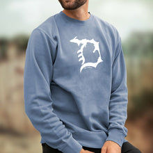 Load image into Gallery viewer, &quot;Michigan D&quot; Men&#39;s Stonewashed Crew Sweatshirt