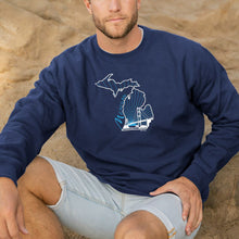 Load image into Gallery viewer, &quot;Mighty&quot; Men&#39;s Stonewashed Crew Sweatshirt