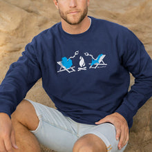 Load image into Gallery viewer, &quot;Michigan Campfire&quot; Men&#39;s Stonewashed Crew Sweatshirt