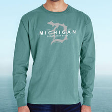Load image into Gallery viewer, &quot;Michigan D Established 1837&quot; Men&#39;s Stonewashed Long Sleeve T-Shirt