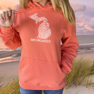 "Michigander To The Core" Relaxed Fit Classic Hoodie