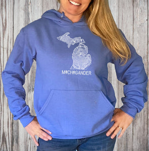 "Michigander To The Core" Relaxed Fit Classic Hoodie