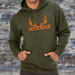 "Michigan Antler" Men's Hoodie