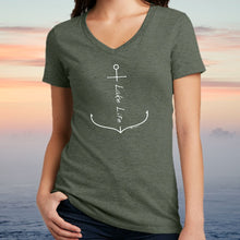 Load image into Gallery viewer, &quot;Lake Life Anchor&quot; Women&#39;s V-Neck