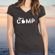 Load image into Gallery viewer, &quot;Rustic Camp&quot; Women&#39;s V-Neck