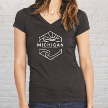 Load image into Gallery viewer, &quot;Michigan Sunset&quot; Women&#39;s V-Neck
