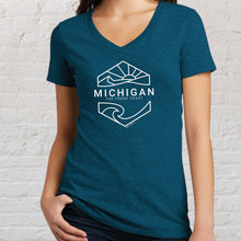 Load image into Gallery viewer, &quot;Michigan Sunset&quot; Women&#39;s V-Neck