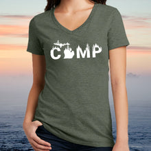 Load image into Gallery viewer, &quot;Rustic Camp&quot; Women&#39;s V-Neck