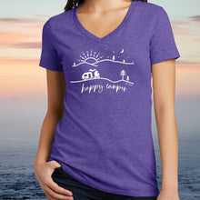Load image into Gallery viewer, &quot;Happy Camper&quot; Women&#39;s V-Neck