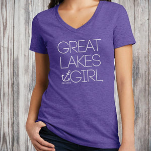 "Great Lakes Girl" Women's V-Neck