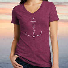 Load image into Gallery viewer, &quot;Lake Life Anchor&quot; Women&#39;s V-Neck