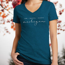 Load image into Gallery viewer, &quot;Majestic Michigan&quot; Women&#39;s V-Neck