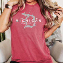Load image into Gallery viewer, &quot;Michigan D Established 1837&quot; Relaxed Fit Stonewashed T-Shirt