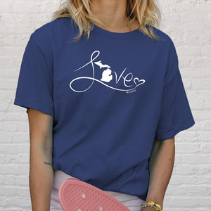 "Michigan Love #9" Relaxed Fit Stonewashed T-Shirt