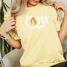 Load image into Gallery viewer, &quot;Camp Michigan&quot; Relaxed Fit Stonewashed T-Shirt