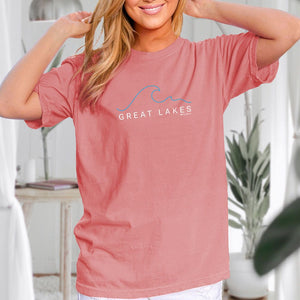 "Great Lakes Tide" Relaxed Fit Stonewashed T-Shirt