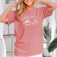 Load image into Gallery viewer, &quot;Happy Camper&quot; Relaxed Fit Stonewashed T-Shirt