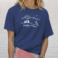 Load image into Gallery viewer, &quot;Happy Camper&quot; Relaxed Fit Stonewashed T-Shirt