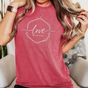"Michigan Lovely" Relaxed Fit Stonewashed T-Shirt
