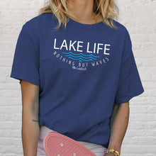 Load image into Gallery viewer, &quot;Lake Life WAVES&quot; Relaxed Fit Stonewashed T-Shirt