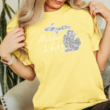 Load image into Gallery viewer, &quot;Michigan Rocks Petoskey Stone&quot; Relaxed Fit Stonewashed T-Shirt