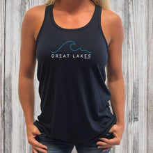Load image into Gallery viewer, &quot;Great Lakes Tide&quot; Women&#39;s Flowy Tank Top