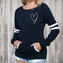 Load image into Gallery viewer, &quot;Little Love&quot; Women&#39;s Varsity Fleece Crew Sweatshirt