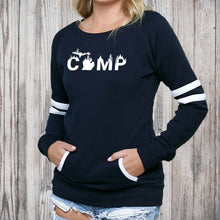 Load image into Gallery viewer, &quot;Rustic Camp&quot; Women&#39;s Varsity Fleece Crew Sweatshirt