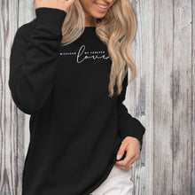 Load image into Gallery viewer, &quot;Forever Love&quot; Women&#39;s Ultra Soft Wave Wash Crew Sweatshirt