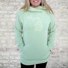 Load image into Gallery viewer, &quot;Michigan Be Mine&quot; Women&#39;s Classic Funnel Neck Pullover Hoodie
