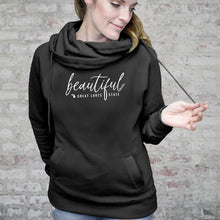 Load image into Gallery viewer, &quot;Beautiful Michigan&quot; Women&#39;s Fleece Funnel Neck Pullover Hoodie