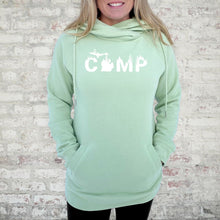 Load image into Gallery viewer, &quot;Rustic Camp&quot; Women&#39;s Fleece Funnel Neck Pullover Hoodie
