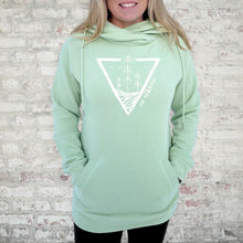 Load image into Gallery viewer, &quot;Michigan Untouched&quot; Women&#39;s Fleece Funnel Neck Pullover Hoodie
