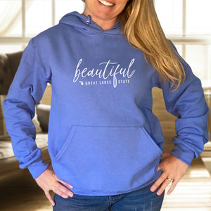 "Beautiful Michigan" Relaxed Fit Classic Hoodie
