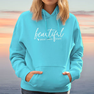 "Beautiful Michigan" Relaxed Fit Classic Hoodie