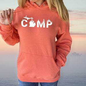 "Rustic Camp" Relaxed Fit Classic Hoodie