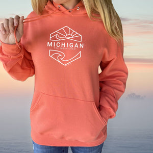 "Michigan Sunset" Relaxed Fit Classic Hoodie