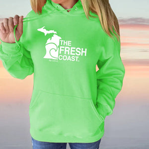 "Fresh Coast" Relaxed Fit Bright Classic Hoodie