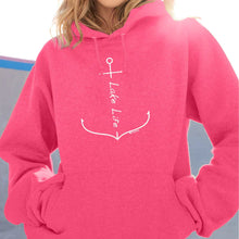 Load image into Gallery viewer, &quot;Lake Life Anchor&quot; Relaxed Fit Bright Classic Hoodie