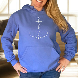 "Lake Life Anchor" Relaxed Fit Classic Hoodie